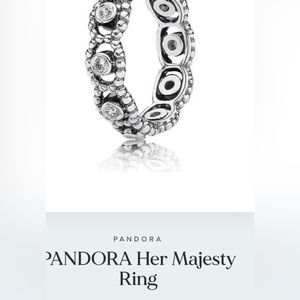Pandora her majesty discontinued eternity ring S925